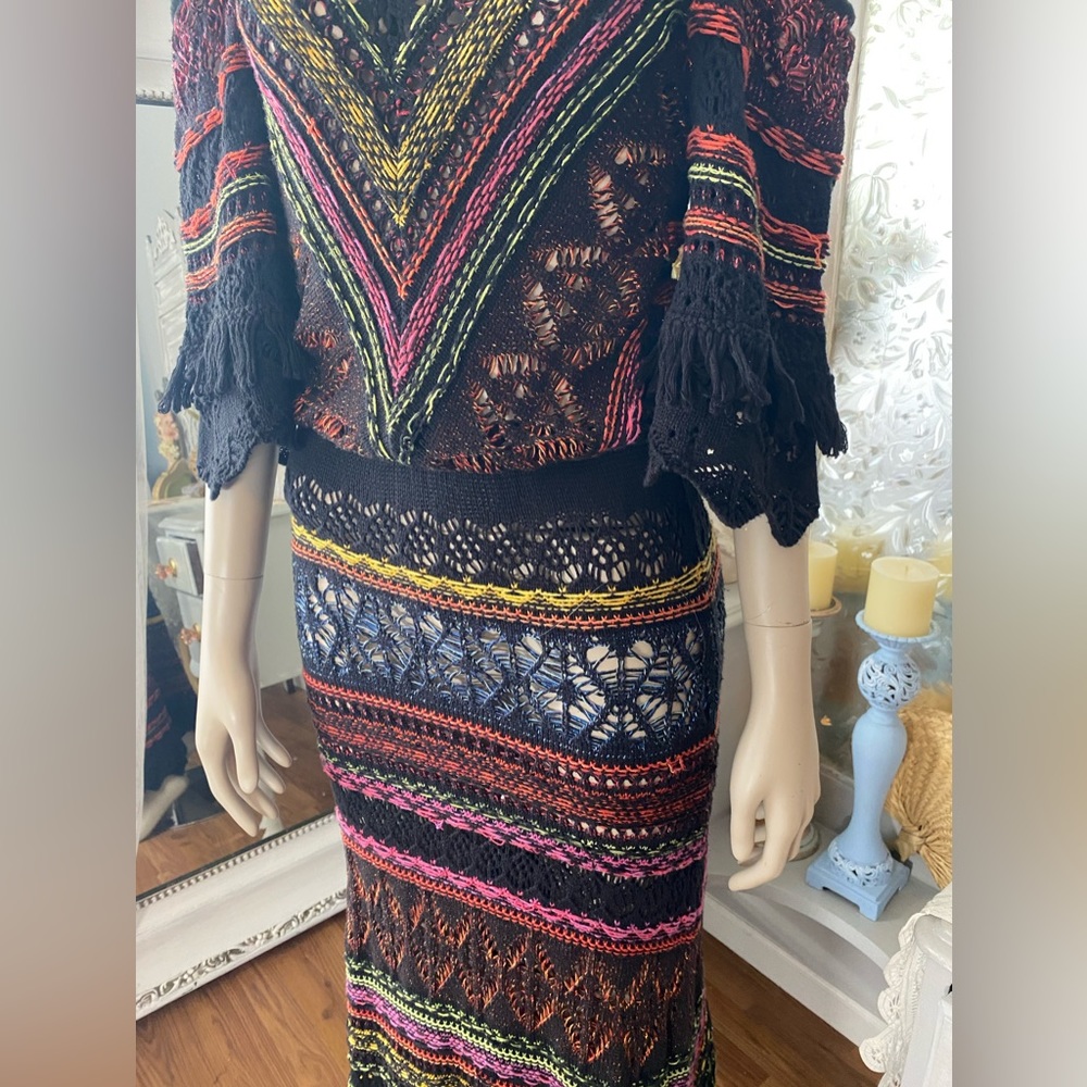 Anthropologie crotchet maxi festival dress Cecelia Prada - Picture 6 of 6